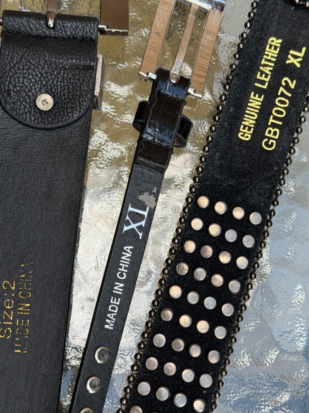 3 BLING BELTS!  Size XL Women's - Picture 6 of 6